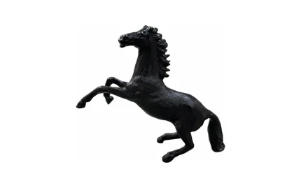 Aluminium Decorative Horse Black 3