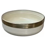 Matt Antq Brass Enamel Planter