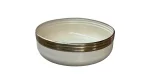 Matt Antq Brass Enamel Planter