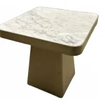 Metal Marble Side Stool