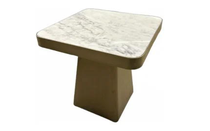 Metal Marble Side Stool