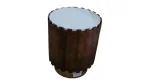 Round Marble Wooden Side Stool