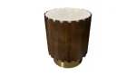 Round Marble Wooden Side Stool 3