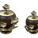 Jar Trinket 50cm Large   Deep Gold