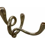 Multiple Taper Candle Holder Gold