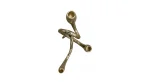 Multiple Taper Candle Holder Gold 2