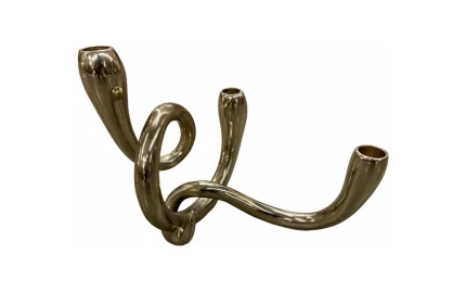 Multiple Taper Candle Holder Gold