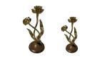 Taper Candle Holder Trinket Gold Small & LArge