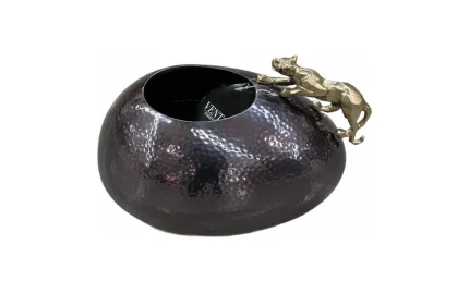 Vase Trinket Small Gold & Black Nickel 2
