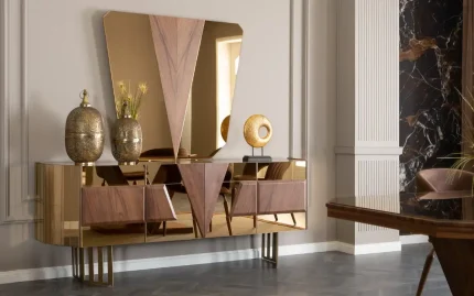 Vera Dining Set Console & Mirror