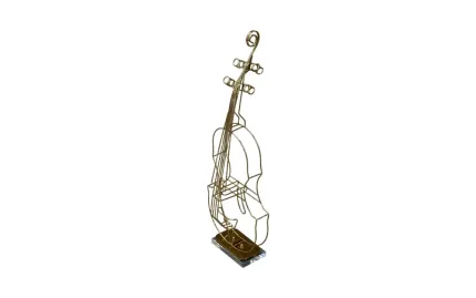 violin with crystal